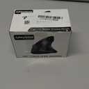 Bluetooth and 2.4G (2-in-1) Rechargeable Wireless Mouse, Ergonomic Vertical Design, 1000/1200/1600 DPI, 6 Silent Buttons, for Laptop, Computer, PC, MacBook, Chromebook-Black