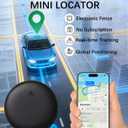 GPS Tracker Device for Vehicles,Non Detectable GPS Tracker for Android and iPhone with Real-Time Tracking,Hidden Car Tracker Device,No Monthly Fee,No SIM,for Cars, Kids, Pets(Matte Black)
