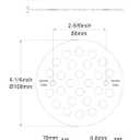4-1/4 Inch Screw-in Round Floor Drain Cover Replacement Shower Drainer Grates (Oil Rubbed Bronze)