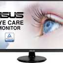 ASUS 27 1080P Monitor (VA27DQ) - Full HD, IPS, 75Hz, Speakers, Adaptive-sync/FreeSync, Low Blue Light, Flicker Free, VESA Mountable, Frameless, HDMI, VGA, DisplayPort, Tilt Adjustable, Black