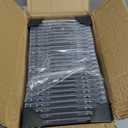 Upgraded Standard Single Clear CD Jewel Case,CD Storage Case with Assembled Black Tray, Thickened material, 25 Pack