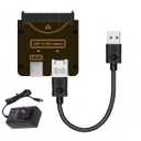 chenyang USB 3.0 to SAS Adapter for 2.5/3.5" SFF-8482 SAS Hard Disks to USB Converter Adapter with Power Supply (Need Power Supply to Work)
