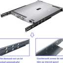1U Universal 4-Post Rack Mount Server Shelf Rails for Dell Compaq HP IBM APC - 16-33 Inches Adjustable Depth-110 lbs Capacity (16-33" Rails)