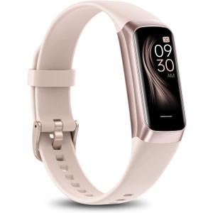 Fitness Tracker with 24/7 Heart Rate Blood Oxygen Sleep Monitor,Activity Tracker with 1.1" AMOLED Touch Color Screen, Multiple Sport Modes Step Counter,IP68 Waterproof for Women Men (Rose Pink)