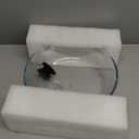 Leraze Tall Glass Microwave Splatter Cover for Food - Cookware & Bakeware Serving Dish Cover, Plate Guard Lid with Easy Grip Silicone Handle Knob - 100% Food Grade BPA Free & Dishwasher Safe - 10in