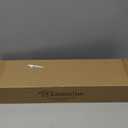 KAMANINA Curtain Rods for Windows 48 to 84 Inch, Gold Heavy Duty Curtain Rod Adjustable, 7/8 Inch Single Decorative Drapery Rod 32 to 86 Inch(2.6-7.1Ft), Netted Texture End