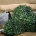 Nearly Natural 36in Artificial Triple Ball Boxwood Topiary Tree - Indoor Outdoor Realistic Faux Greenery for Home Patio Office Decor, Low Maintenance