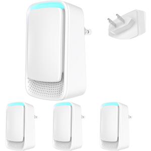Plug In Air Purifier Air Ionizers Purifier for Home Negative Ion Generator Ionic Air purifier for home, office, pets, toilet, bathroom, smokers(4 Pack)
