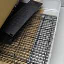 Homey Pet 3 Levels Chinchilla Ferret Pet Crate Small Animals Cages for Rat, Hamster, Guinea Pig, Squirrel, Include Caster Tray and Urine Guard (Black)