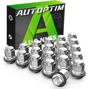 AUTOPTIM M12X1.5 OEM Lug Nuts - Replacement for Honda Accord Civic HR-V Element Acura ILX TSX Factory Style Wheel, Radius Mag Seat with Detachable Plastic Washer Tire Lug Nuts