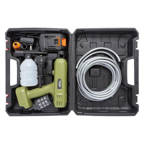 Cordless Pressure Washer,1200PSI Portable Power Washer with 4Ah Battery&Charger,6-in-1 Nozzle,5 Meter Hose,Handheld High-Pressure Car Washer for Cars/Yard/Home/Floor