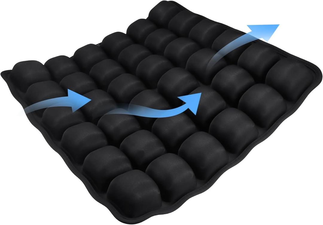 Inflatable Seat Cushion,Upgrade Travel Cushion for Airplane Without Air Pump,Pressure Relief Seat Cushion,Coccyx Tailbone Pain Relief,Cushion for Long Applicable to Various Scenarios