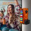 3-in-1 Can Cooler Holder with Bottle Opener - Wooden Beer Can Sleeves Organizer & Dispenser - Wall Mounted Beer Can and Bottle Cooler Storage - Ideal for Home Bars and Parties(Wood)
