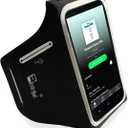 RevereSport Waterproof Armband for iPhone Pro Max 16/15/14/13/12/Plus with Extra Pockets for Keys, Cash and Credit Cards. Running Phone Arm Holder for Sports, Gym Workouts and Exercise (6.7" Screen)