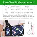 Pediatric Arm Sling for Kids - Adjustable Child Shoulder Immobilizer Brace for Broken Collarbone, Post-Surgery Support, Exquisite Printed Sling with Blue Bear Design (Small)