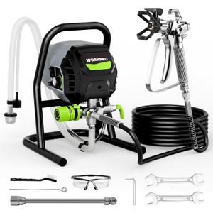 WORKPRO 700W Airless Paint Sprayer, 2900PSI High Efficiency Thinning-Free Electric Paint Sprayer with Extension Rod, Paint Sprayer for Home Interior, Exterior, Furniture, Fence & Ceilings