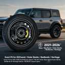 Spare Tire Kit for 2021-2026 Ford Bronco Sport | Complete Compact Spare Tire 155/85R18 with Pre-Mounted Wheel | Includes 2 Ton Scissor Jack, Lug Wrench, Heavy-Duty Storage Bag, Gloves & Tool Set