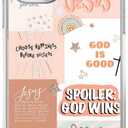 Boho Jesus Collage Case for iPhone 15,Christian Quote Bible Verse Pattern,Soft TPU Protective Cover Case Compatible with iPhone 15