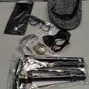 100 Days of School - Old Man Costume for Kids Hat Glasses and Grandpa Vest Set for Child