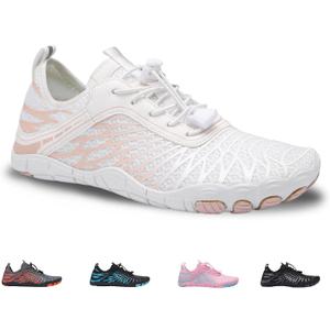 MOCHINI Hike Barefoot Shoes Grounded Footwear for Womens Men Non-Slip Wide Toe Neuropathy Beach Pool Aqua Swimming Surf Hiking Walking Quick Dry Water Shoes 36