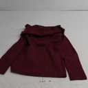 LILLUSORY Womens Off The Shoulder Sweater Fall Long Sleeve Going Out Y2k Tops Winter Date Night Outfits (Large, Red)