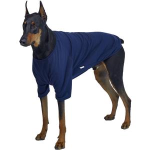 Dog Shirt for Small Dogs Plain T-Shirts Soft Breathable Dog Cotton Shirt pet Clothes (4X-Large, Navy)