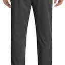 Men's Sweatpants Athletic Pants Joggers with Zipper Pockets Lightweight Quick Dry Workout Track Pants for Gym Running (Black, XXL)