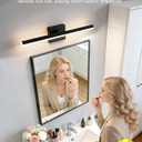 IZORRO Modern Bathroom Vanity Light 24 inch, Rotatable, 16W Dimmable Led Bathroom Light Fixture Over Mirror, Black Vanity Light Bar (5 Color Temperature)