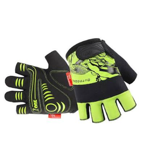 FOUR-AM Cycling Gloves Bike Gloves 4MM Safety Bumper on Knuckle.Half Finger Mountain Biking Glove MTB DH Road Bicycle Gloves 3MM SBR + 2MM Foam Pad for Men Women Pack of 3