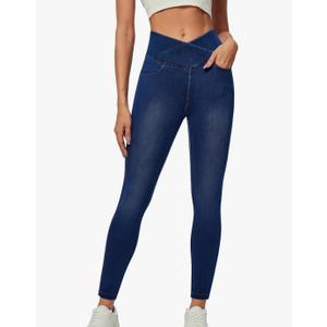 IUGA Women Jeans High Waisted Stretchy Jeans Jeggings for Women Pull on Skinny Jean with Pockets Trendy,3XL