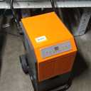 163 Pints Commercial Dehumidifier, 4500 Sq.Ft Crawl Space Dehumidifier with Drain Hose, 24H Timer, for Basement, Warehouse, Job Site (Orange)