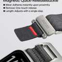 Aulumu C03 Snap Functional Titanium Buckle for Apple Watch Ultra (3/2/1) Nylon Band | Luxury Embossed Texture Knit | Quick-release Design | iWatch Bands for 49/46/45/44MM