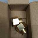 3/4 GHT Male x 1 NPT Female Connector, Brass Garden Hose Fitting, Adapter, Industrial Metal Brass Garden Hose to Pipe Fittings Connect (2 Pack)