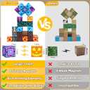 Magnetic Blocks,100PCS Magnetic Building Blocks,Magnet Blocks Build 3D World Stacking Toys,STEM Sensory Educational Toys Gifts Set for Kids Toddlers Boys 3 4 5 6 7 8 9+ Year Old