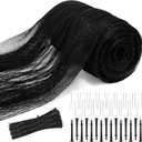 28x30 Ft Pond Nets for Outdoor Ponds, Pond Netting for Koi Ponds with 30pcs Stakes, Heavy Duty Mesh Leaf Net Cover for Protect Fish from Heron Birds Cats Predators