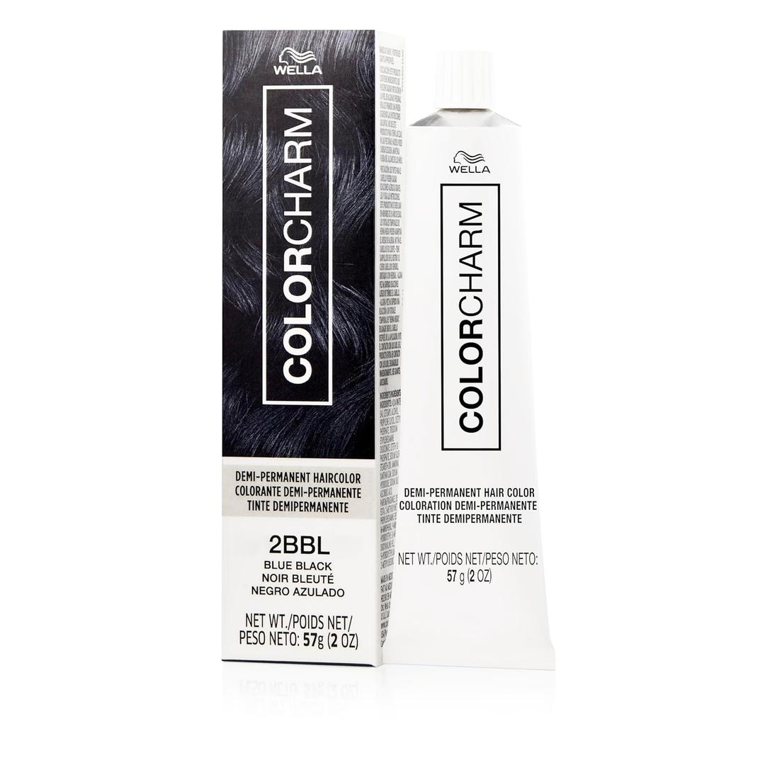 COLORCHARM Demi Permanent Hair Color - Gloss, Refresh & Tone - 2 Fl Oz (2BBL Blue Black)