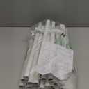 Double Rods Clothes Rack, Rolling Clothing Rack for Hanging Clothes Portable Wardrobe Rack, Metal Garment Rack Sturdy Coat Rack for Bedroom Laundry Living Room, White