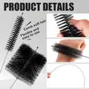 Reallnaive 12 Pcs Engine Brush Kit Car Engine Brush Cleaning Kit Long Nylon Brushes for Auto Cleaning