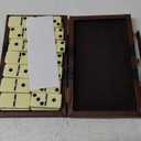 ERLLE - Premium Double 6 Dominoes Set, Classic Domino Game with Leather Case, Domino Set for Adults & Kids, Durable, Travel-Friendly, and Easy to Read Tiles