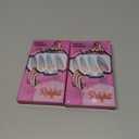 2 x Redykat 24PCS Stiletto Matte Press On Nails, Salon Quality Nail Art, Extra Long Acrylic False Nails, Fake Nails, Home Quick Manicure (bluegreen ombre)