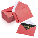 Yahenda 200 Count Red Mini Gift Card Envelopes Bulk Pocket Valentines Small Paper Envelopes Gift Card Sleeves Greeting Business Tiny Pocket 4 x 2.7 Inch for Holidays Wedding Baby Shower Birthday