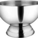 Winco SPB-35 Stainless Steel Punch Bowl with Handles, 3.5-Gallon, Medium