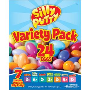 Crayola Silly Putty Bulk Variety Pack (24ct), Assorted Soft Sensory Putty, Kids Fidget Toys, Goodie Bag & Treasure Box Sensory Toys, Gift for Kids, Ages 4+ [Amazon Exclusive]