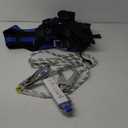 Fall Protection Premium Safety Harness with Shock Absorbing Lanyard, Vented & Padded Shoulder, Legs & Back - Upgrade 4 Quick Buckles (Blue)