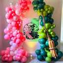 2 x Witch Party Decorations Pin The Bow Birthday Party Games Birthday Party Decorations Pink and Green Poster with 24 Bow Stickers for Witch/Birthday/Sisters Party Wall Decorations Supplies