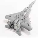 dOvOb Military F-15 Eagle Fighter Jet Building Blocks Set, Army Plane Toys as Gift for Kids or Adult (270 Pieces)