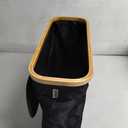 Toilet Paper Storage Basket with Lid for Mega Rolls, Large Bamboo Toilet Paper Organizer Holder Stand for Bathroom, Enclosed Tissue Storage Bin Box Container Free Standing, Black