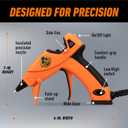 Gorilla Mini Hot Glue Gun Kit (Pack of 1 Mini Hot Glue Gun and 30 Sticks) - Dual Temp, Precision Nozzle, and Easy Squeeze Trigger