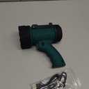 YIERBLUE Rechargeable Spotlight with Super Bright 90,000 Lumen LED, IP67 Waterproof Handheld Flashlight Searchlight with Detachable Red Light Filter (Green)