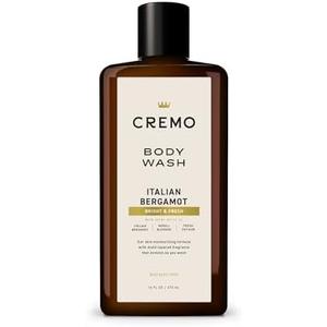 Cremo Body Wash Men, Notes of Italian Bergamot, Neroli Blossom, and Fresh Vetiver, Rich-Lathering Italian Bergamot, 16 Fl Oz, Pack of 2